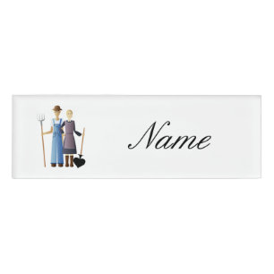Farmer,s Wife Queen of Spades Thunder_Cove Name Tag