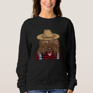 Farmer Spanish Water Dog Farming Dog Sweatshirt