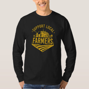 Farmer Support Local Farmers Tractor Driver Premiu T-Shirt