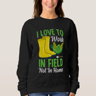 Farmer Tractor Farming Quote For Farmers Sweatshirt