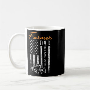 Farmer Tractors Usa American Flag Patriotic Farmin Coffee Mug
