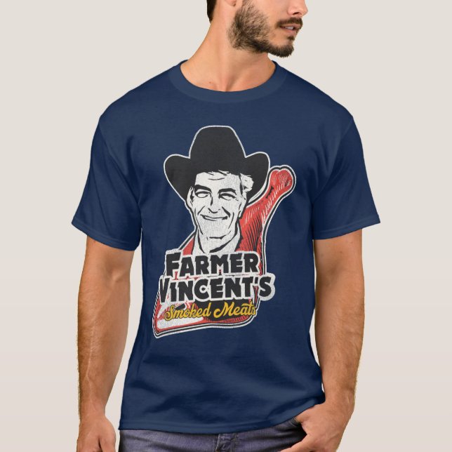 Farmer Vincents Smoked Meat Motel Hell Fan Art T-Shirt (Front)