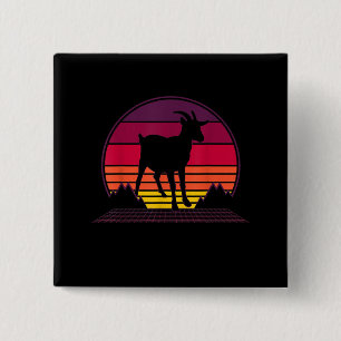 Farmer Vintage Retro Funny Farm Animal Gift 15 Cm Square Badge