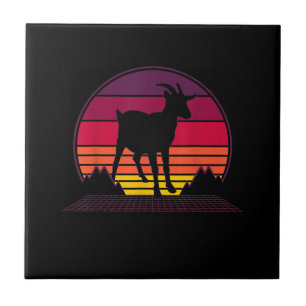 Farmer Vintage Retro Funny Farm Animal Gift Ceramic Tile