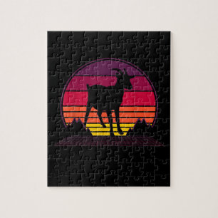 Farmer Vintage Retro Funny Farm Animal Gift Jigsaw Puzzle
