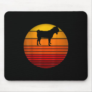 Farmer Vintage Retro Sunset Funny Farm Animal Goat Mouse Pad