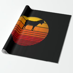 Farmer Vintage Retro Sunset Funny Farm Animal Goat Wrapping Paper