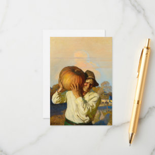 Farmer with Pumpkin by Newell Convers Wyeth Enclosure Card