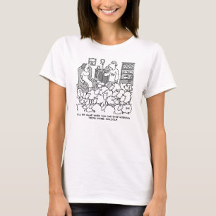 Farmer Working from Home with Sheep. Funny T-Shirt