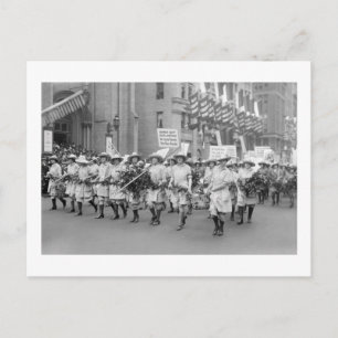 Farmerettes Sell WW1 Bonds, 1910s Postcard