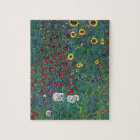 Farmergarden w Sunflower by Klimt, Vintage Flowers