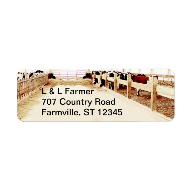Farmer's Address Label Return Address Label (Front)