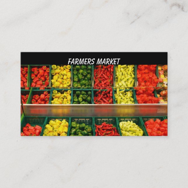 Farmers Business Card Template (Front)