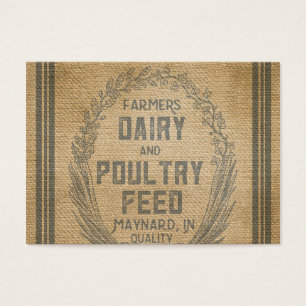 Farmers Dairy Poultry Feed Sack Burlap