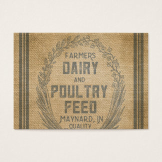 Farmers Dairy Poultry Feed Sack Burlap