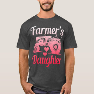 Farmer's Daughter Farm Girl Tractor Lover T T-Shirt