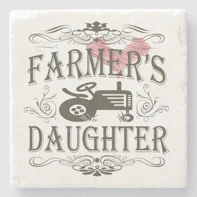 Farmer's Daughter Stone Coaster (Front)