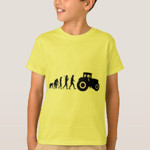 Farmers Evolution of Farming Farm Tractor Drivers T-Shirt