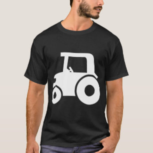 Farmers Farm Tractor in White T-Shirt