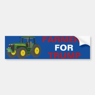 Farmers for President Trump bumper sticker