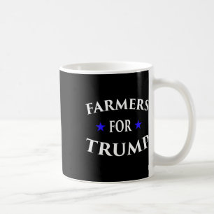 Farmers For Trump Farm Ranch Tractor Heartland Cou Coffee Mug
