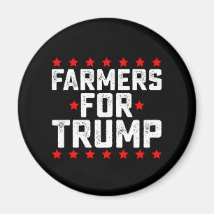 Farmers for Trump Presidential Election Vintage Magnet