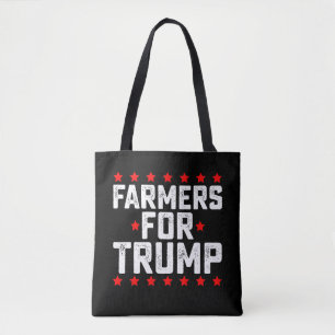 Farmers for Trump Presidential Election Vintage Tote Bag