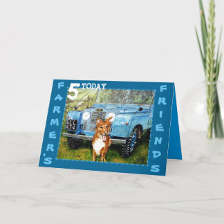Farmer's Friends Birthday Card