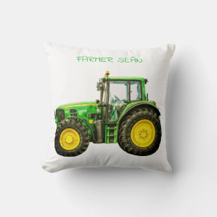 Farmers John Deere Tractor Cushion