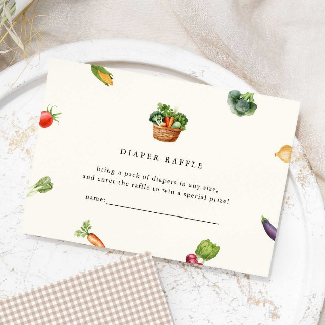Farmers Locally Grown Baby Shower Diaper Raffle Enclosure Card (Creator Uploaded)