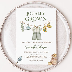 Farmers Locally Grown Baby Shower Invitation