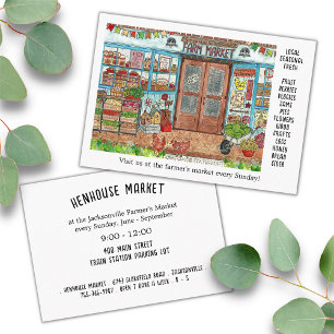 Farmer's Market Advertising Business Card