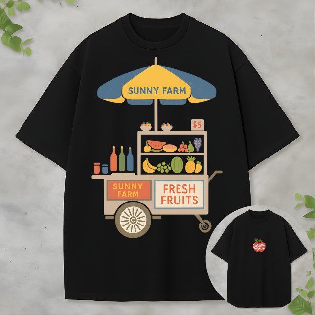Farmers Market Aesthetic Fresh Fruits Sunshine T-Shirt (Creator Uploaded)