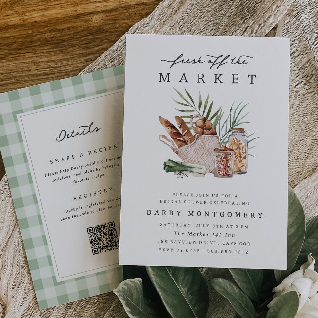 Farmers Market All in One QR Code Bridal Shower Invitation (Creator Uploaded)
