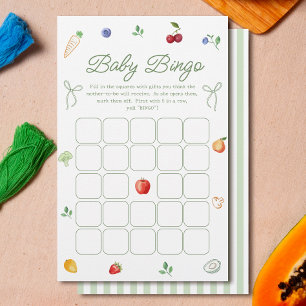 Farmers Market Baby Shower Bingo Game