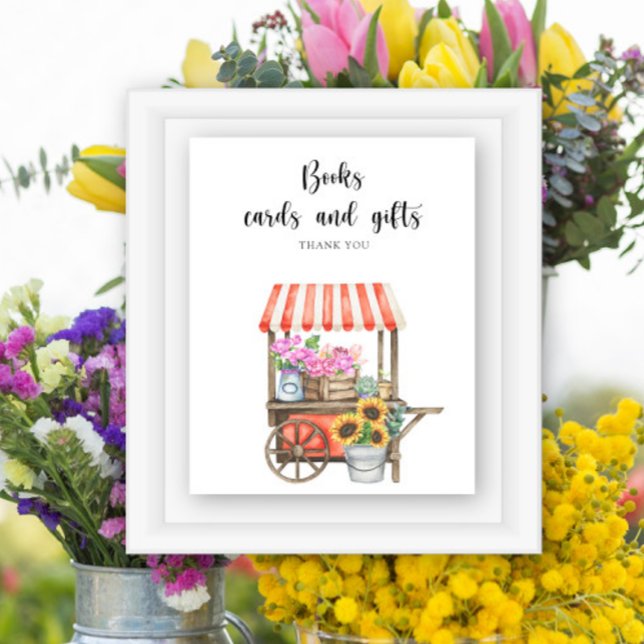 farmers market baby shower - books cards and gifts poster (Creator Uploaded)