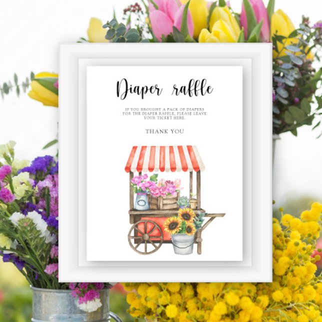 farmers market baby shower - diaper raffle poster (Creator Uploaded)