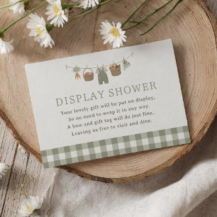 Farmers Market Baby Shower Display Shower Enclosure Card