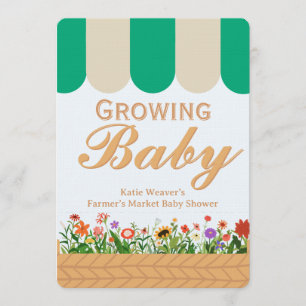 Farmers Market Baby Shower - Gender Neutral  Invitation