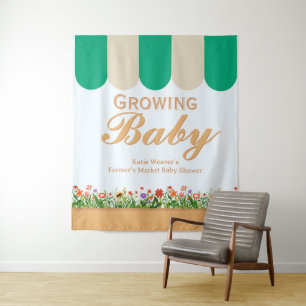 Farmers Market Baby Shower - Gender Neutral  Tapestry