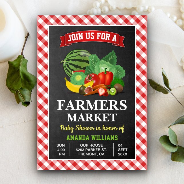 Farmers Market Baby Shower Invitation (Creator Uploaded)