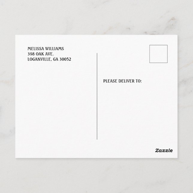 Farmers Market Baby Shower Locally Grown Baby  Postcard (Back)