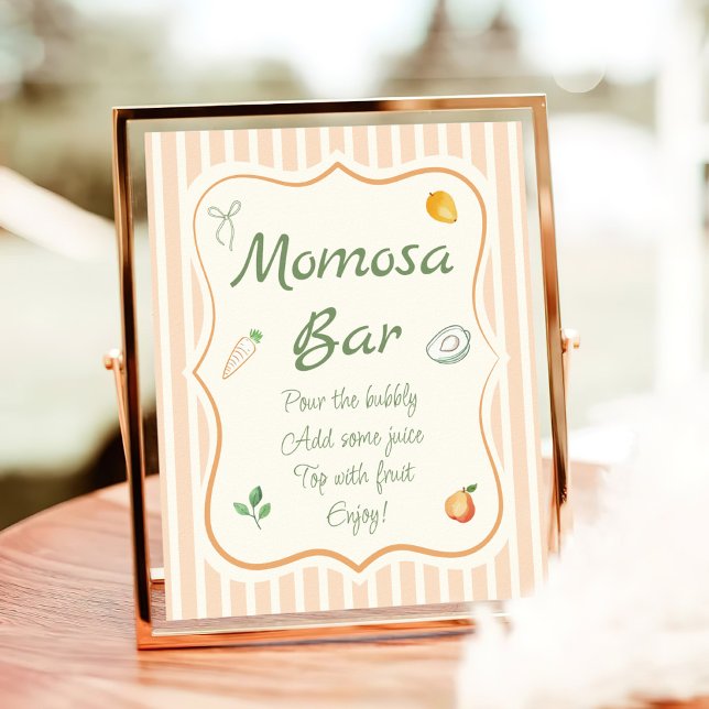 Farmers Market Baby Shower Momosa Bar Poster (Creator Uploaded)