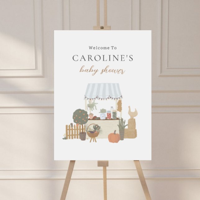 Farmers Market Baby Shower Welcome Poster (Creator Uploaded)
