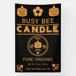 Farmers Market Beeswax Candle Banner