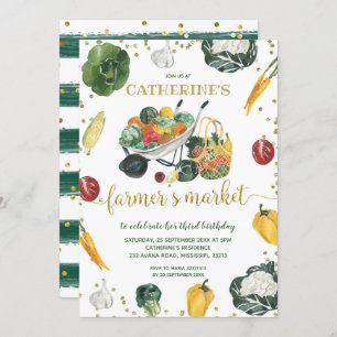 Farmers Market Birthday Invitation