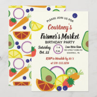 Farmer's Market Birthday Party Fruits and Veggies