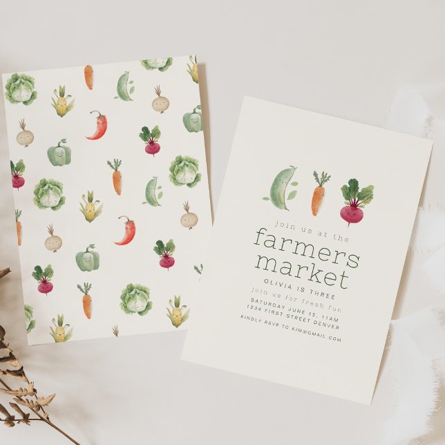 Farmers Market Birthday Party Invite (Creator Uploaded)