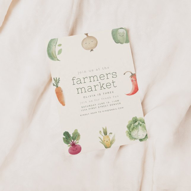 Farmers Market Birthday Party Invite (Creator Uploaded)