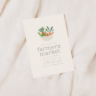 Farmers Market Birthday Party Invite